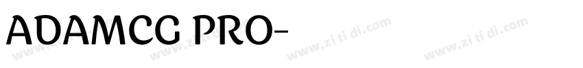 ADAMCG PRO字体转换